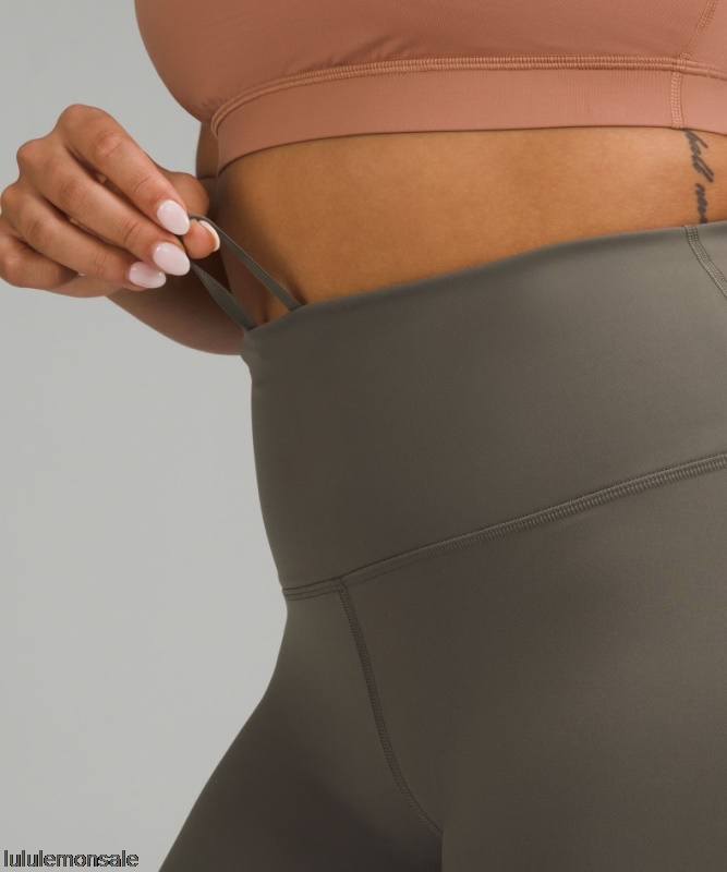 Lululemon Damen DELULU078 | Wunder Train High-rise Crop 23 Johannisbrotbraun